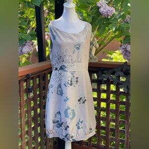 SANDWICH M (EU 38) light lilac sleeveless slight bubble silk/cotton slip dress